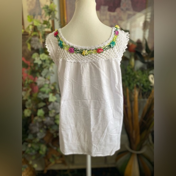 Knitted blouse Honduras Size Large Summer Spring Vacation - Picture 4 of 6